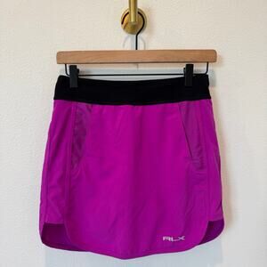RLX Ralph Lauren Purple Magenta Athletic Golf Tennis Skort Pockets Women XS